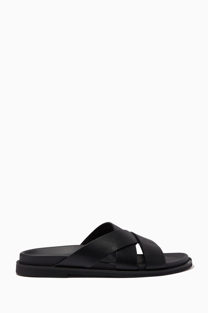 

Valentino Garavani VLTN Sandals in Calfskin, Black