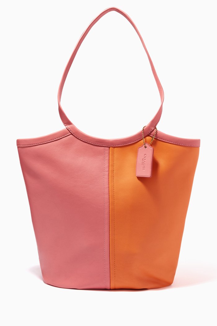 

Bea Tote Bag in Colour-block Leather, Undefined