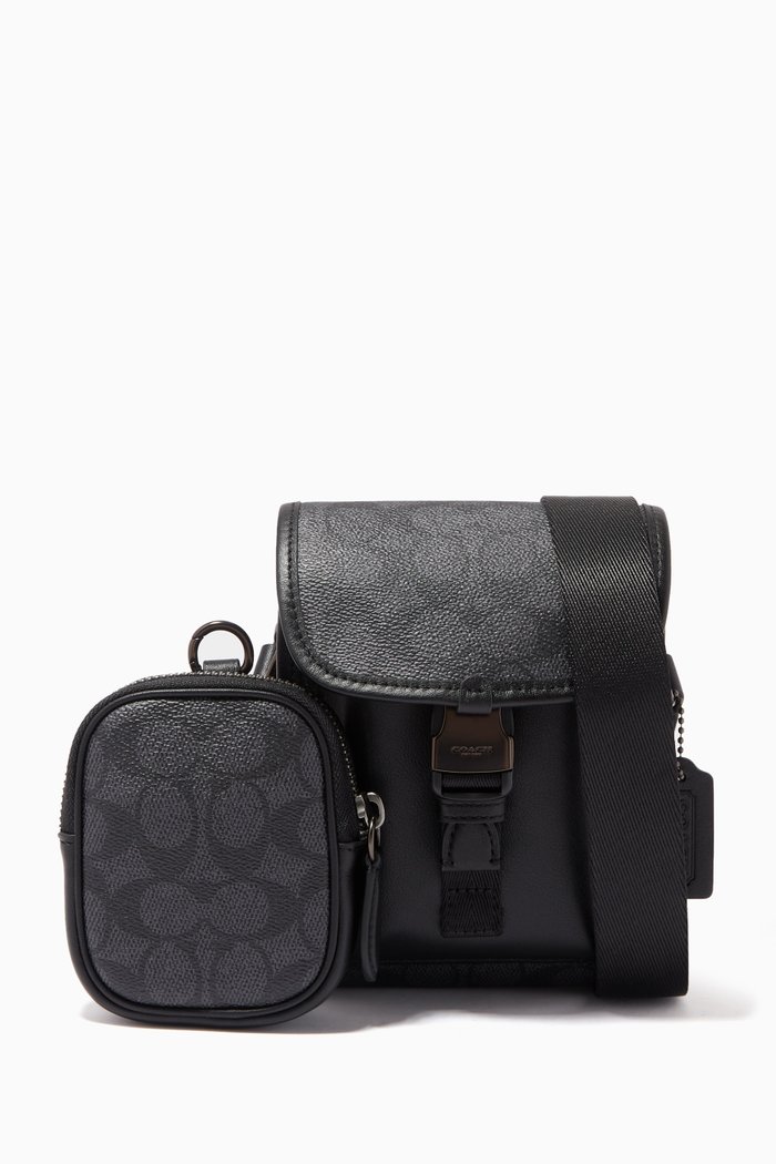 

Charter Crossbody Bag with Hybrid Pouch in Signature Canvas, Grey