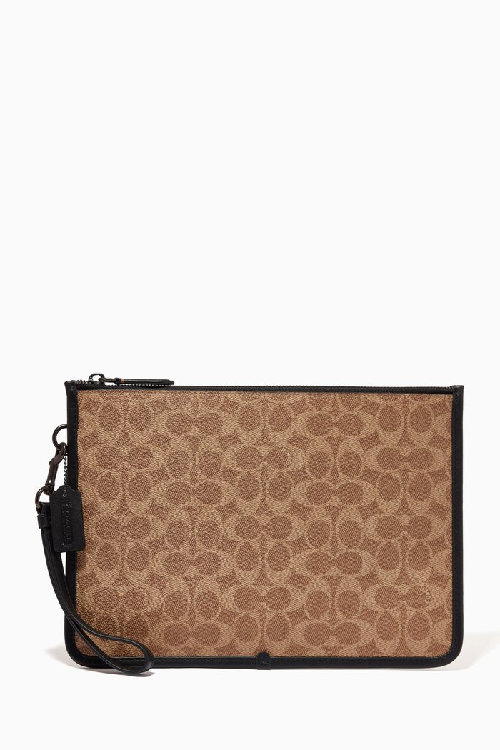 

Charter Pouch in Signature Canvas, Neutral