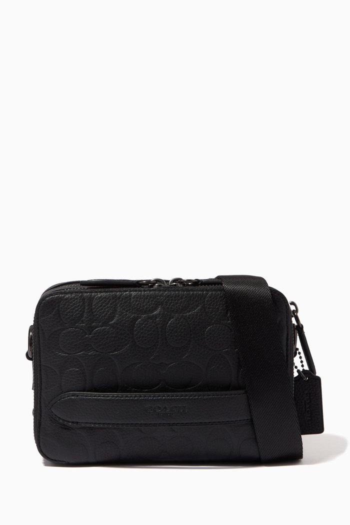 

Charter Crossbody Bag in Signature Leather, Black