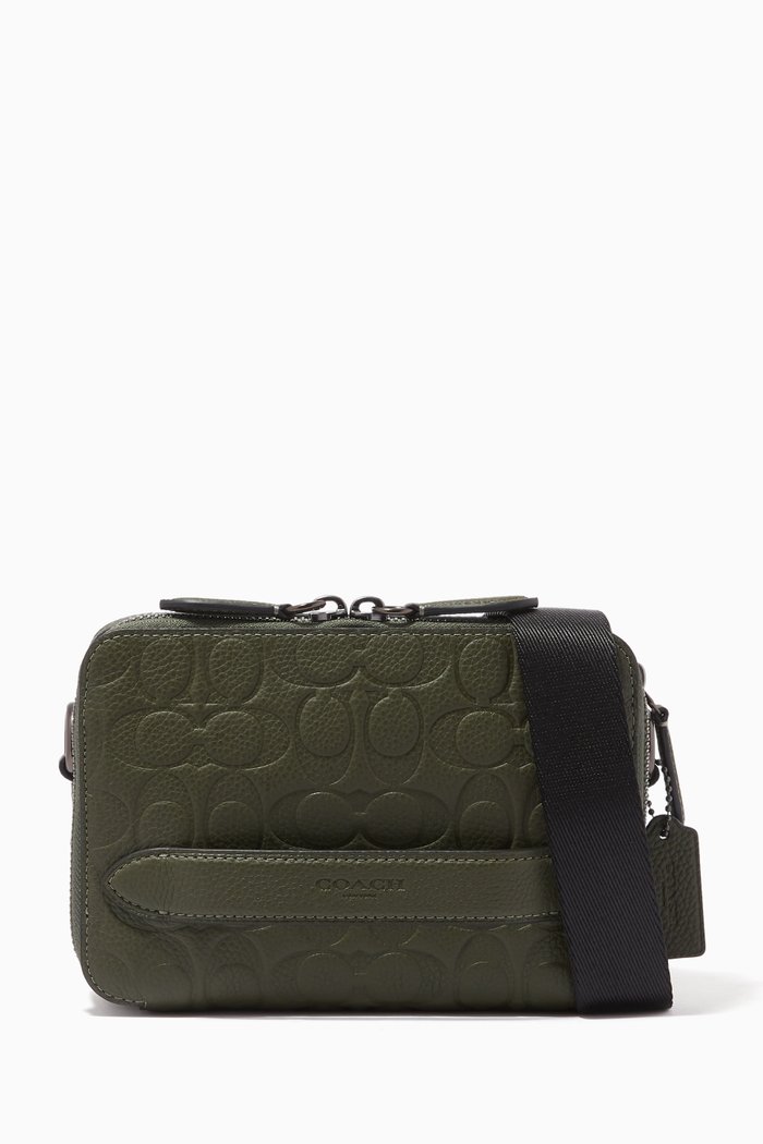

Charter Crossbody Bag in Signature Leather, Green