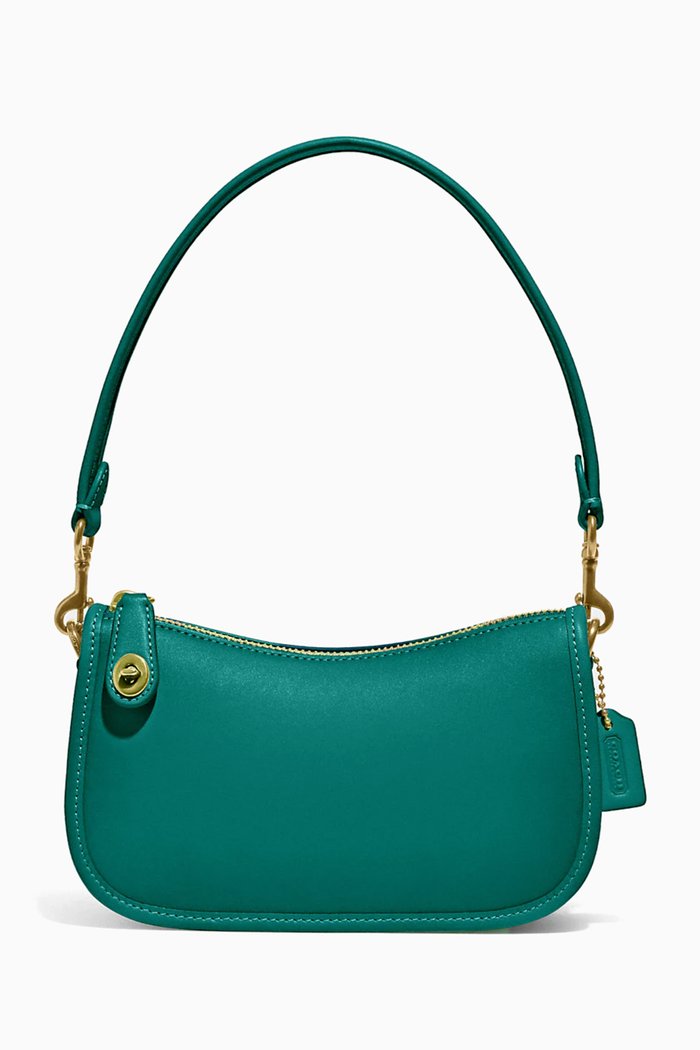 Swinger 20 Bag in Leather, Green