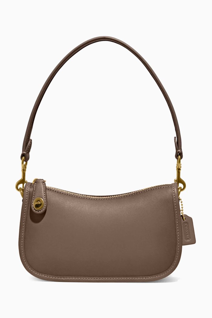 Swinger 20 Bag in Leather, Grey