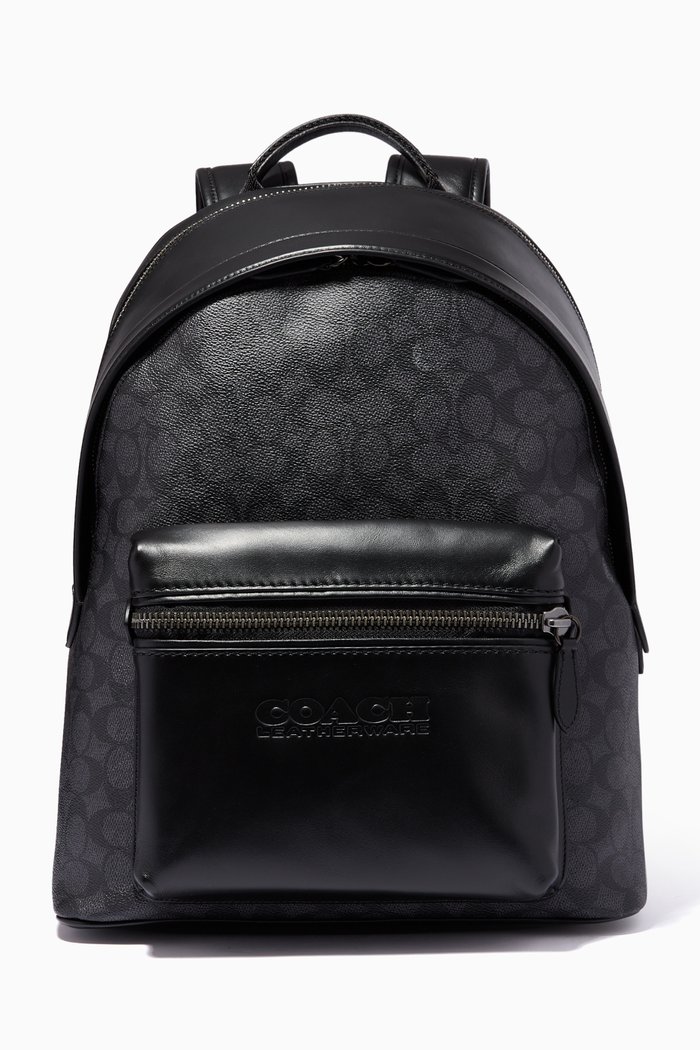 

Charter Backpack in Signature Canvas, Grey