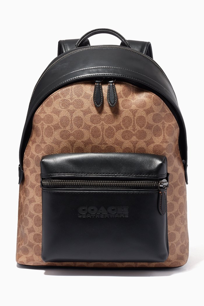 

Charter Backpack in Signature Canvas, Neutral