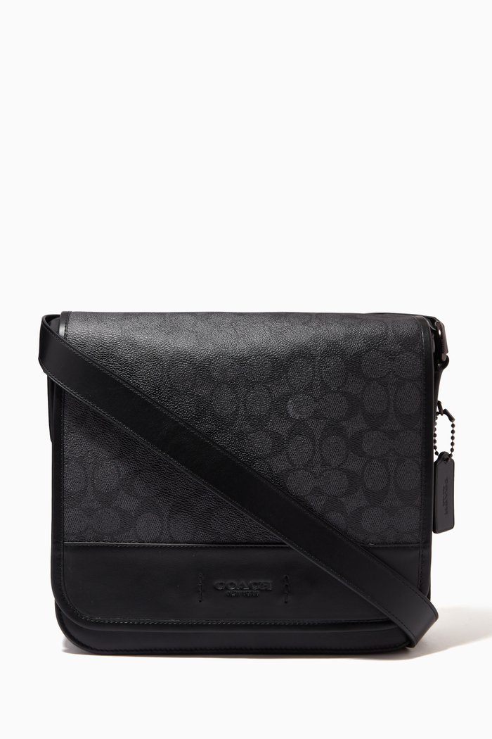 

Gotham Messenger Bag 27 in Signature Canvas, Grey