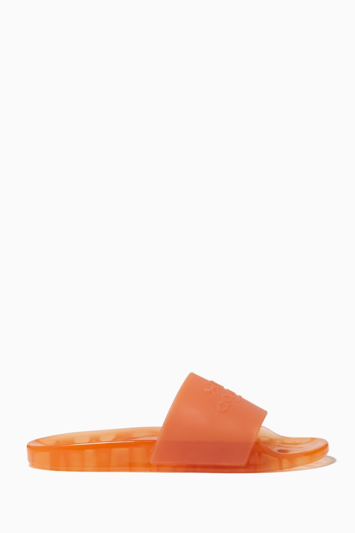 

Ulyssa Slides in Rubber, Orange