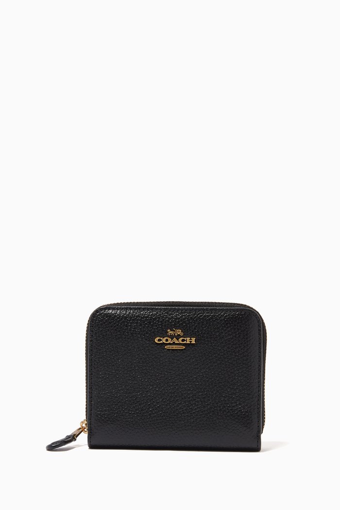 

Bi-Fold Wallet in Pebble Leather, Black