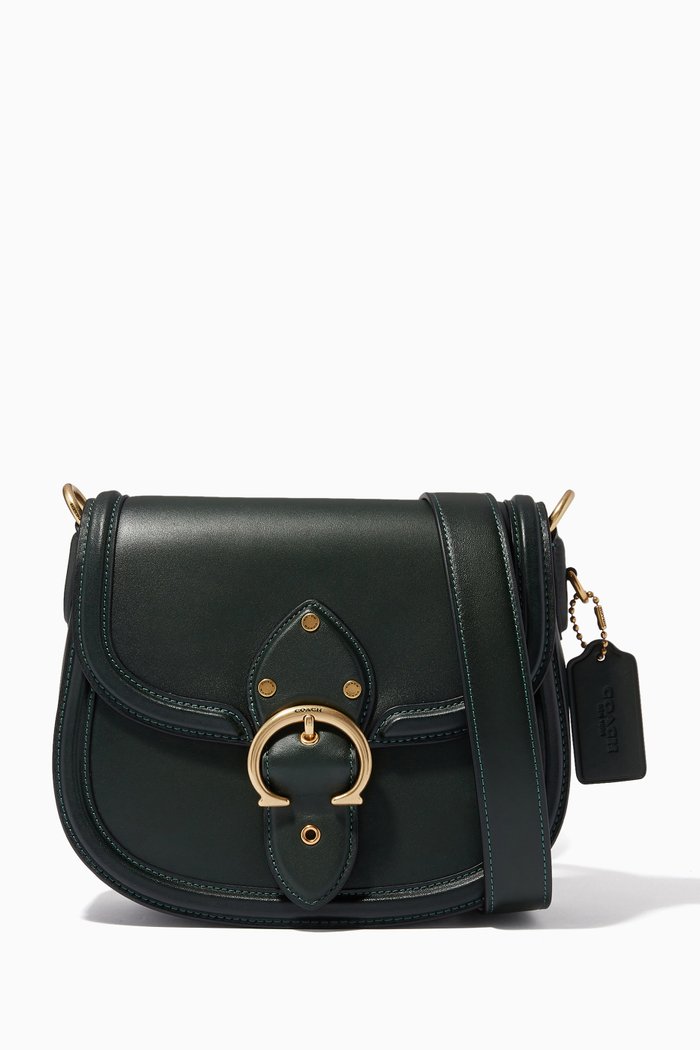

Beat Saddle Bag in Leather, Green