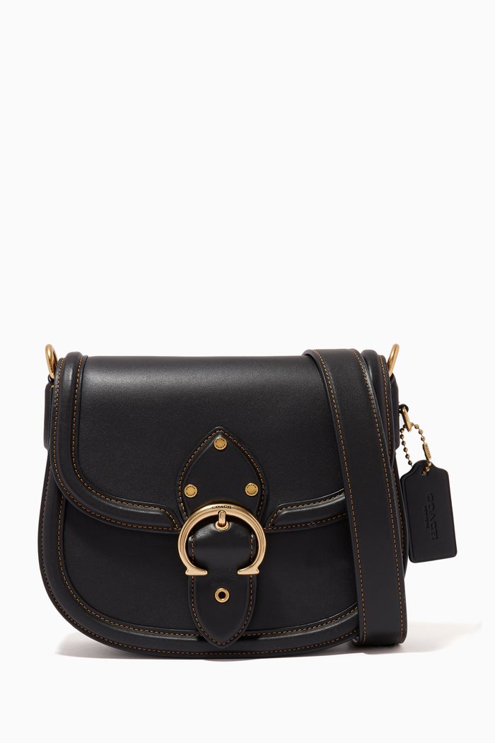 

Beat Saddle Bag in Leather, Black