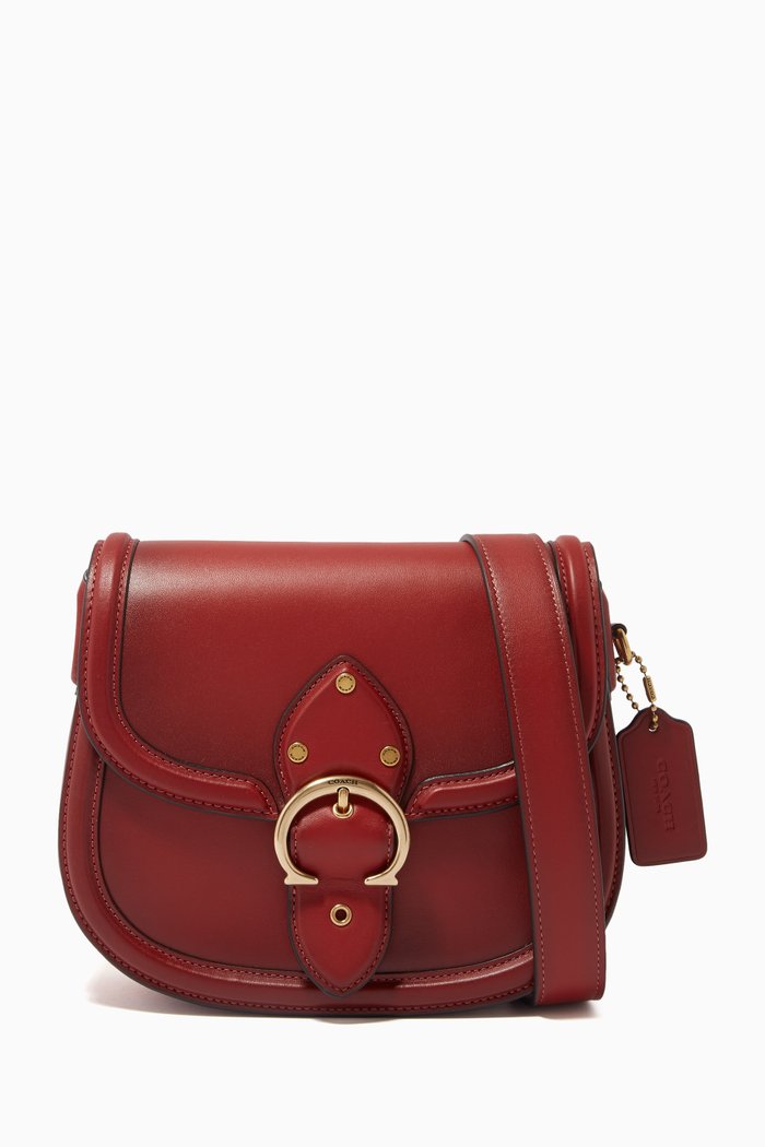 

Beat Saddle Bag in Leather, Red