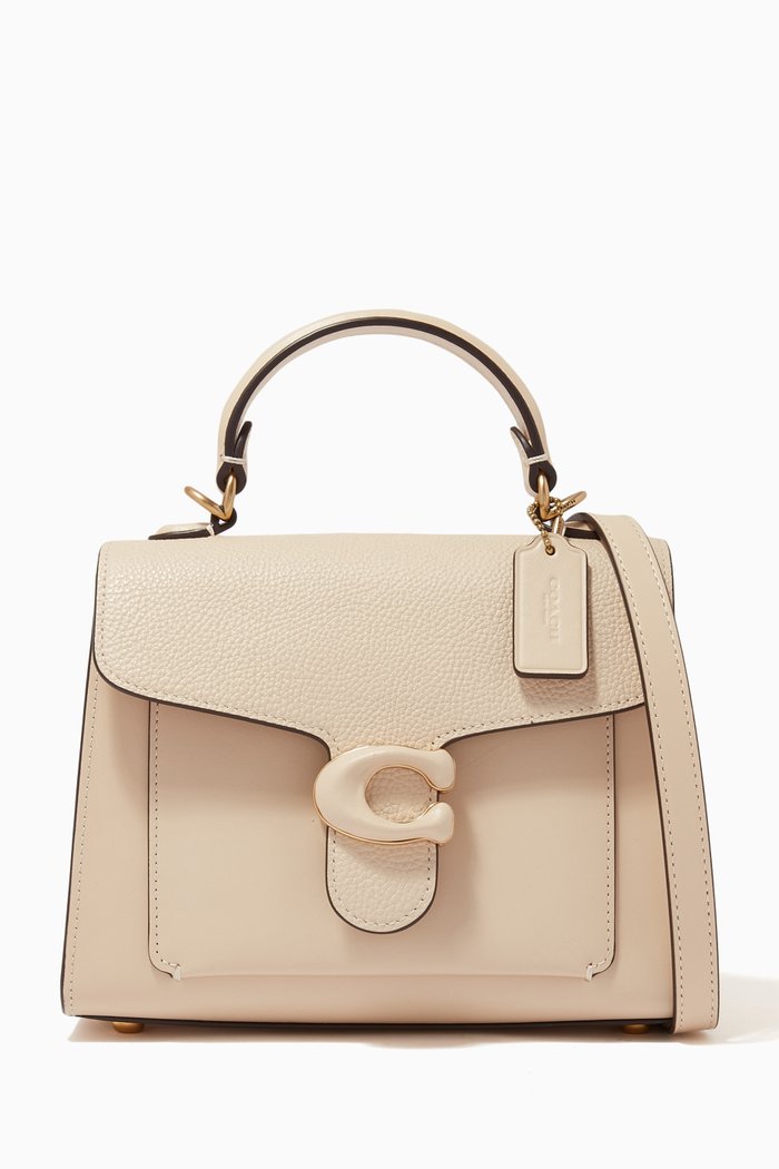 

Tabby Top Handle 20 Bag in Pebble Leather, Neutral