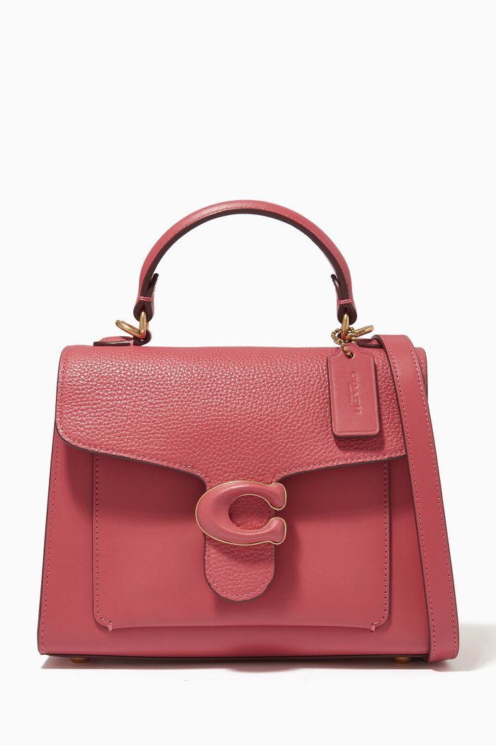 

Tabby Top Handle 20 Bag in Pebble Leather, Red