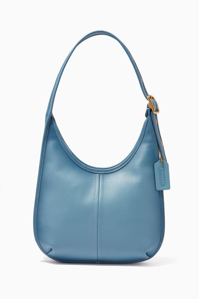 

Ergo Shoulder Bag in Leather, Blue