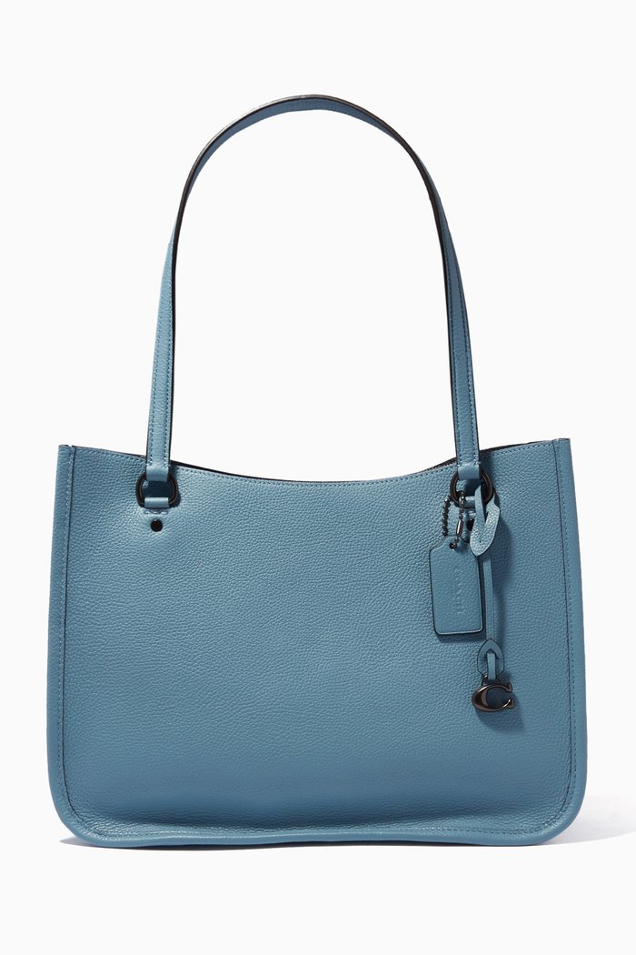 

Tyler Carryall Bag in Pebble Leather, Blue