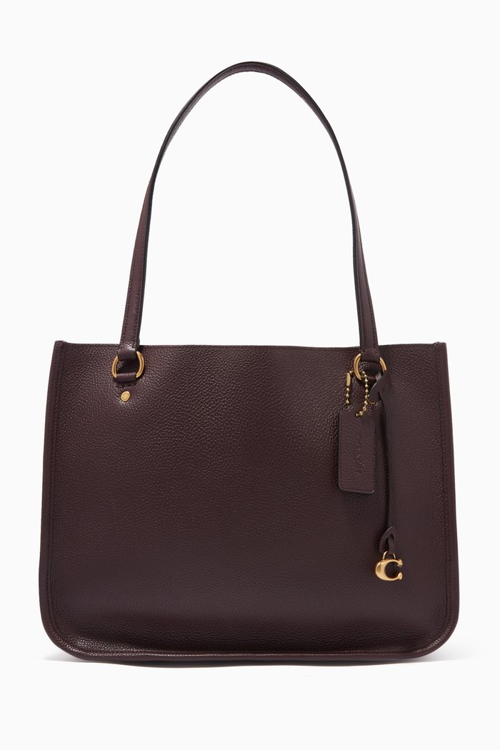 

Tyler Carryall Bag in Pebble Leather, Burgundy
