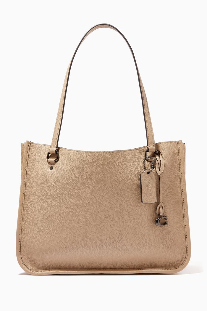 

Tyler Carryall Bag in Pebble Leather, Brown