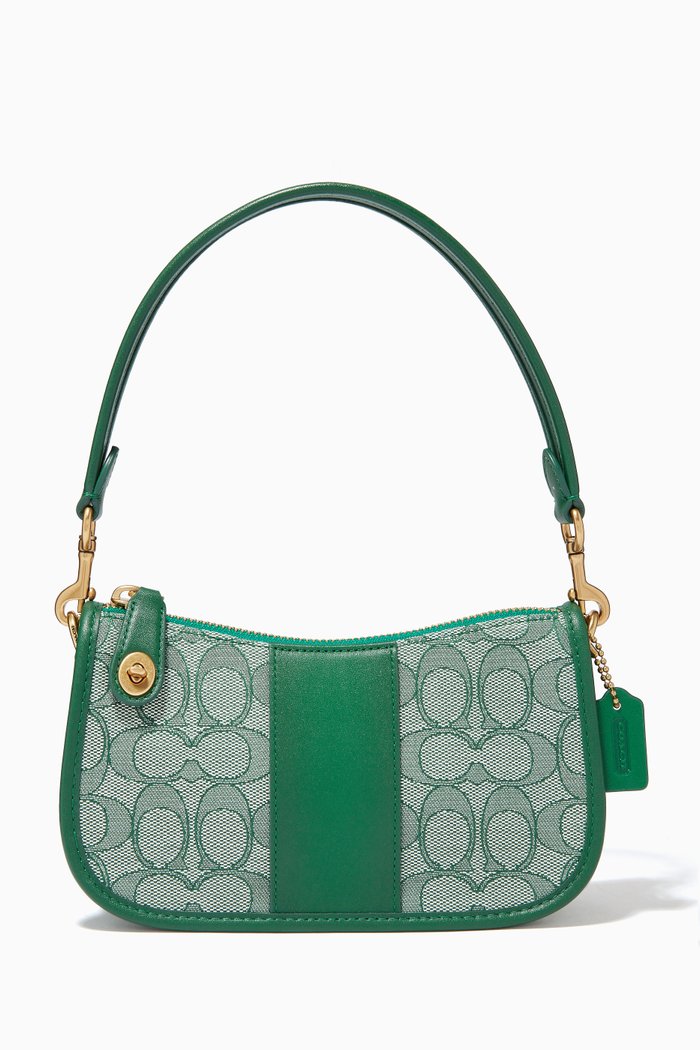 

Swinger Bag in Signature Jacquard, Green