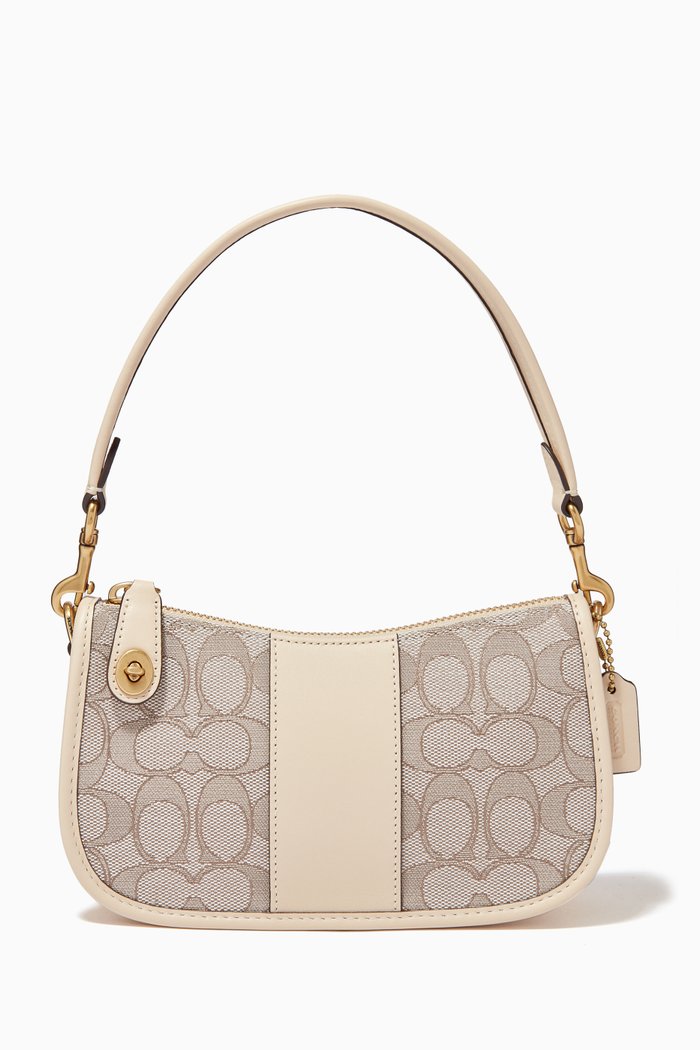 

Swinger Bag in Signature Jacquard, White