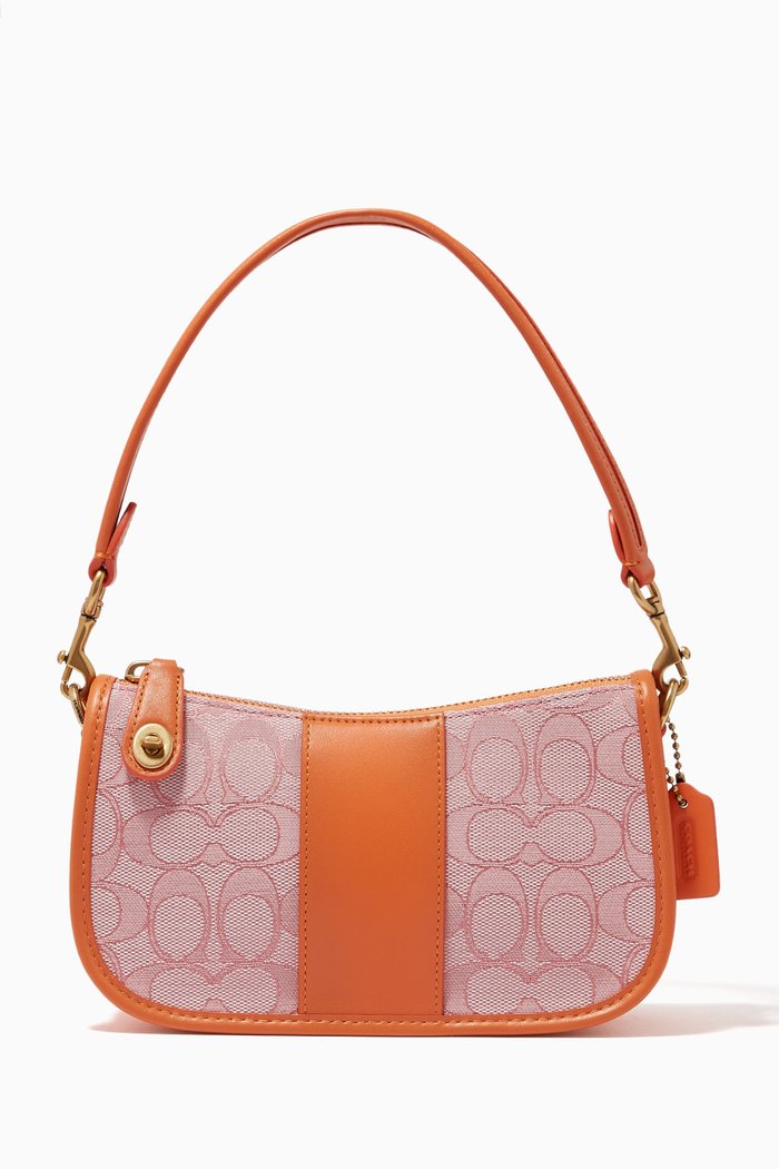 

Swinger Bag in Signature Jacquard, Orange