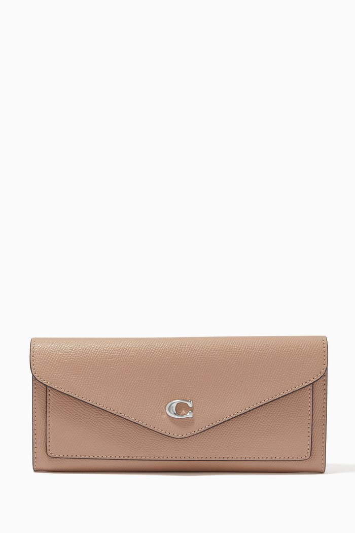 

Wyn Wallet in Crossgrain Leather, Neutral
