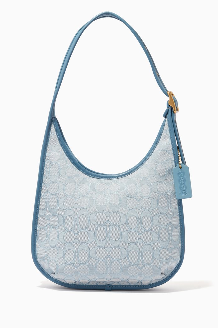 

Ergo Shoulder Bag in Signature Jacquard, Blue