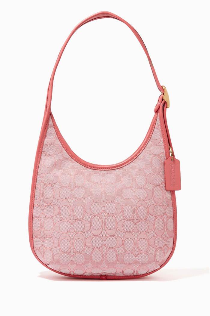 

Ergo Shoulder Bag in Signature Jacquard, Pink