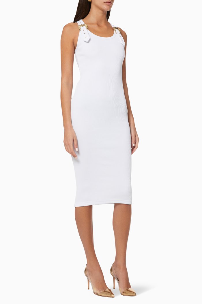 

Couture1 Ribbed Midi Dress, White