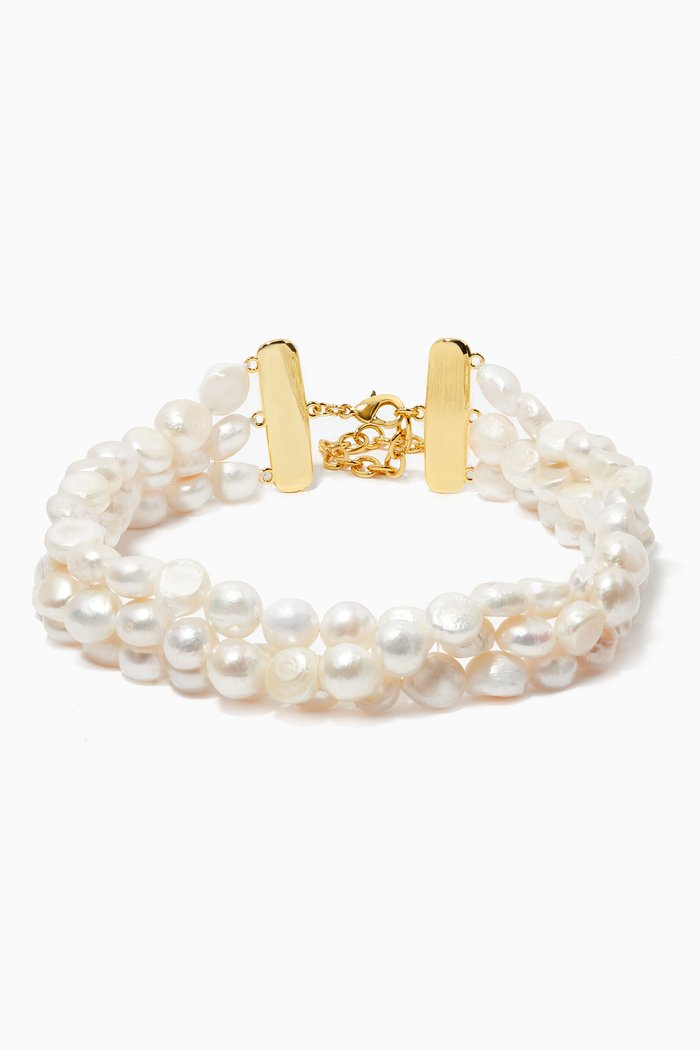 

Nora Pearl Choker, White