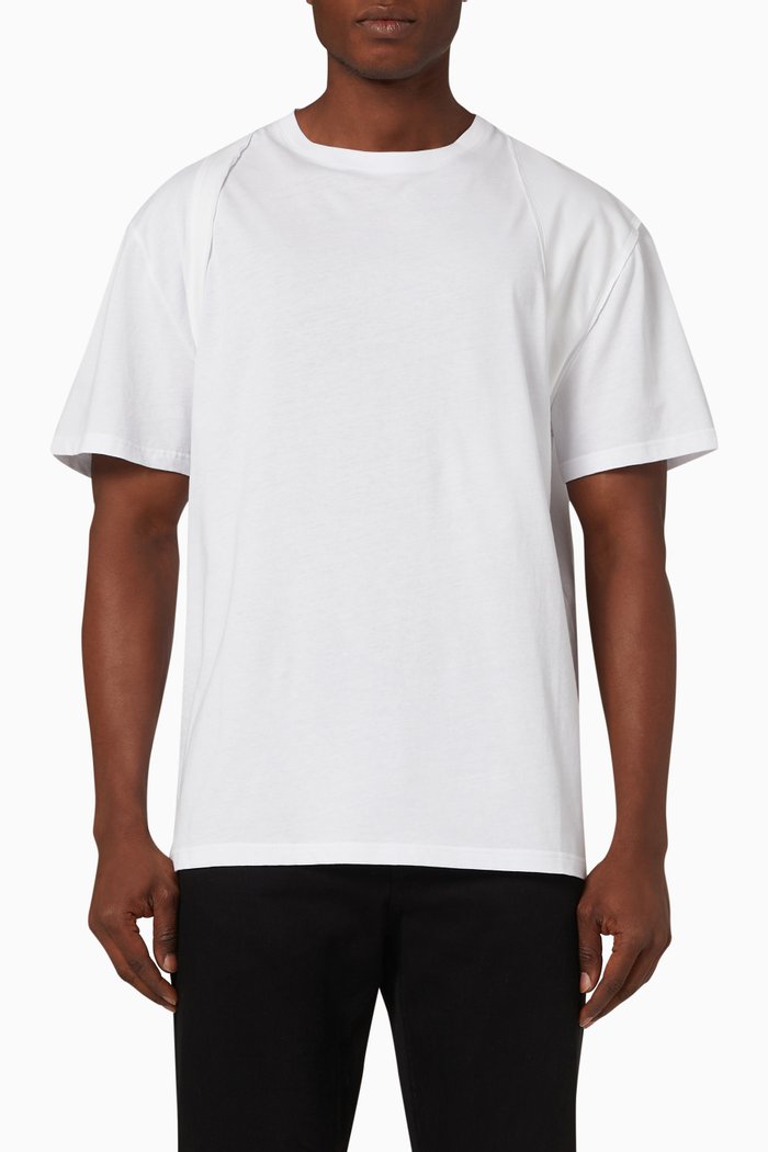 

Harness T-shirt in Cotton Jersey, White