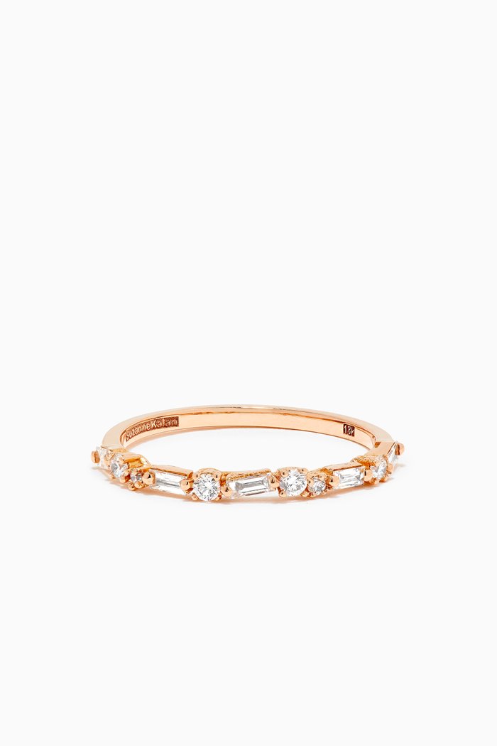 

Fireworks Thin Diamond Eternity Ring in 18kt Rose Gold