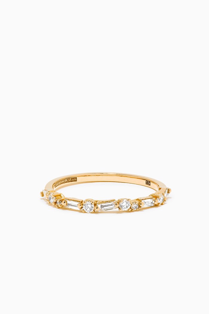 

Fireworks Thin Diamond Eternity Ring in 18kt Yellow Gold
