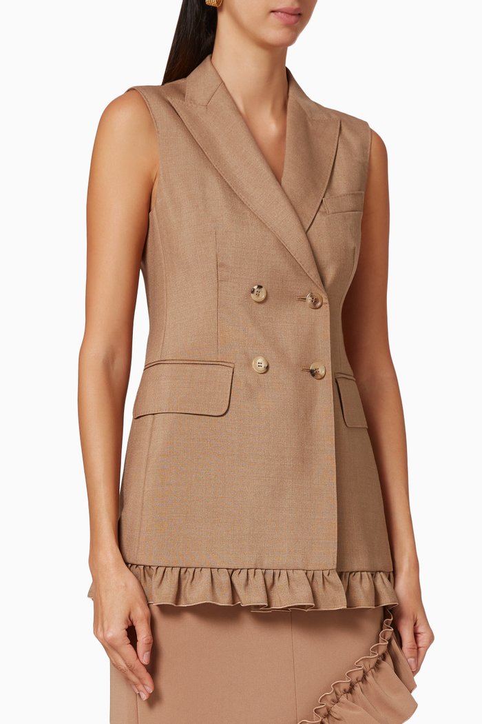 

Ladino Silk Blazer, Brown