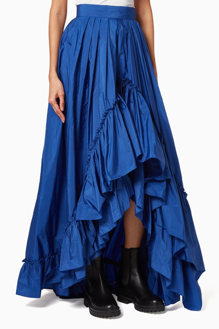 

Abadan Taffeta Skirt, Blue