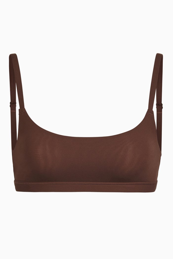 

Fits Everybody Scoop Neck Bra, Brown