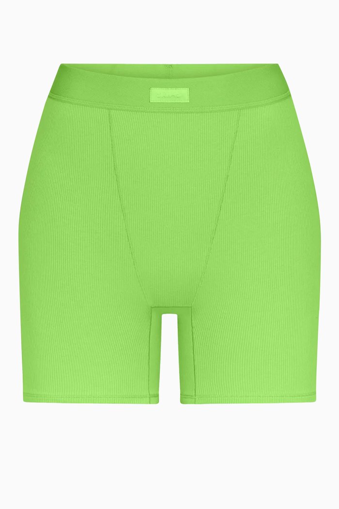 

Rib Boxer Briefs in Cotton, Green