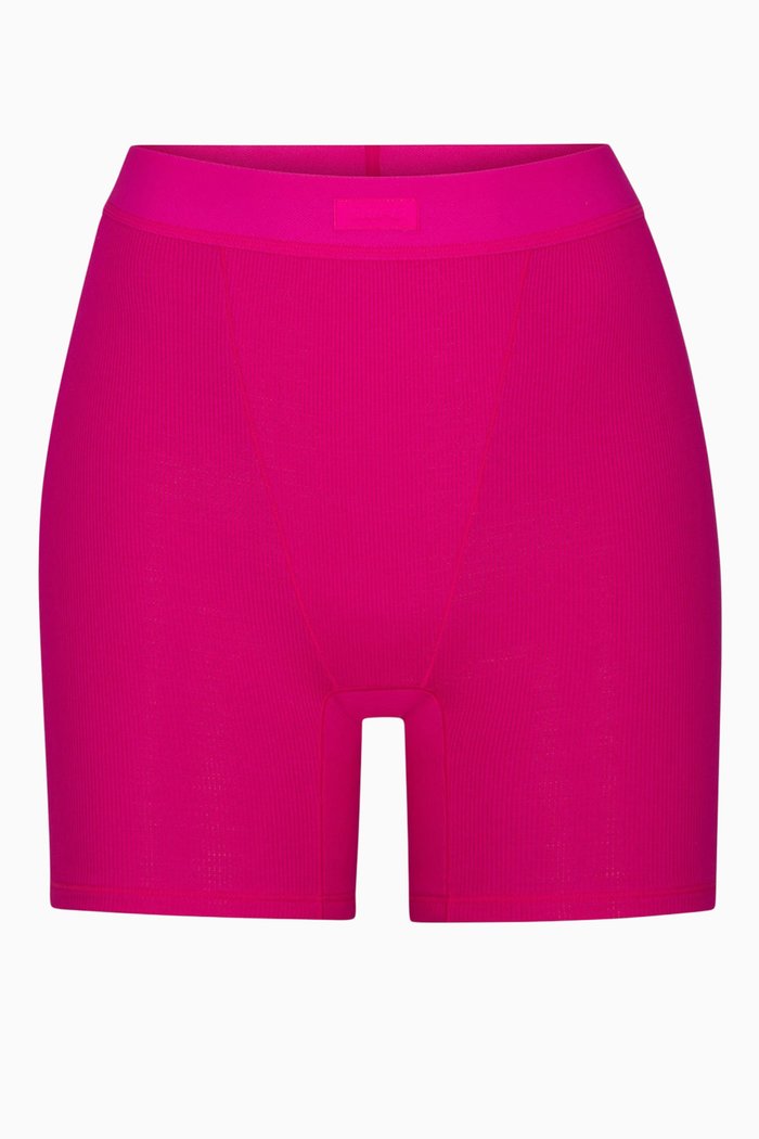

Cotton Rib Boxer, Pink