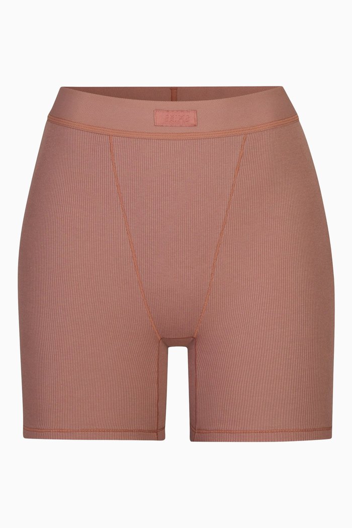 

Cotton Rib Boxer, Brown