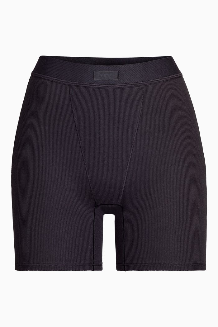 

Cotton Rib Boxer, Black