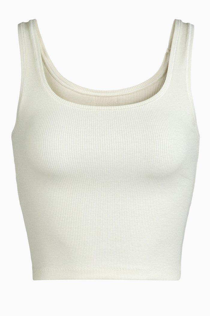 

Cotton Rib Tank, White