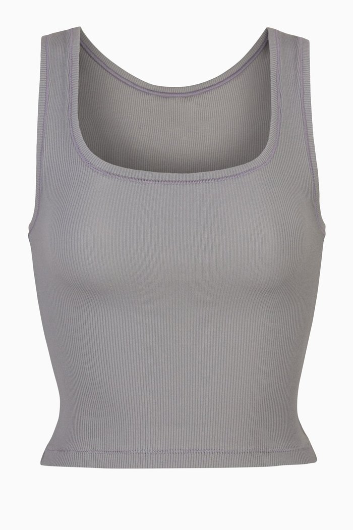 

Cotton Rib Tank, Grey