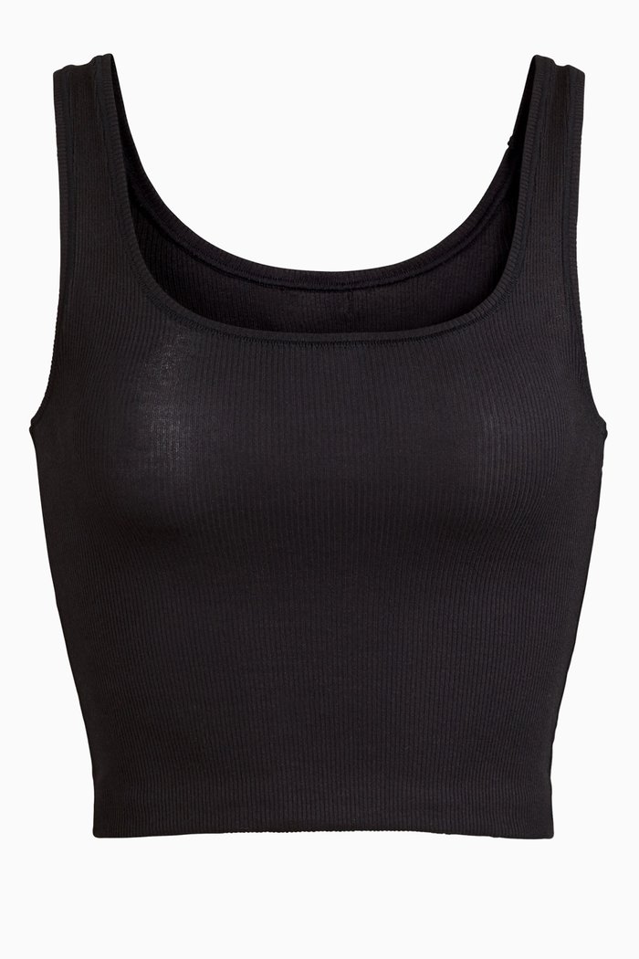 

Cotton Rib Tank, Black