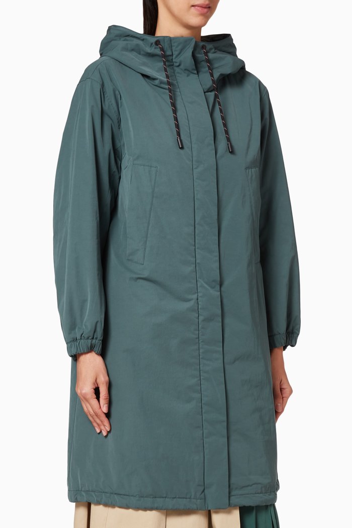 

Clima Reversible Quilted Coat, Green