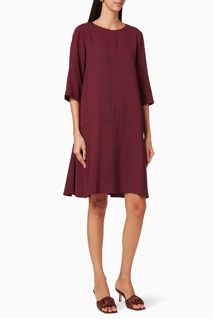 

Curacao Sable Dress, Burgundy