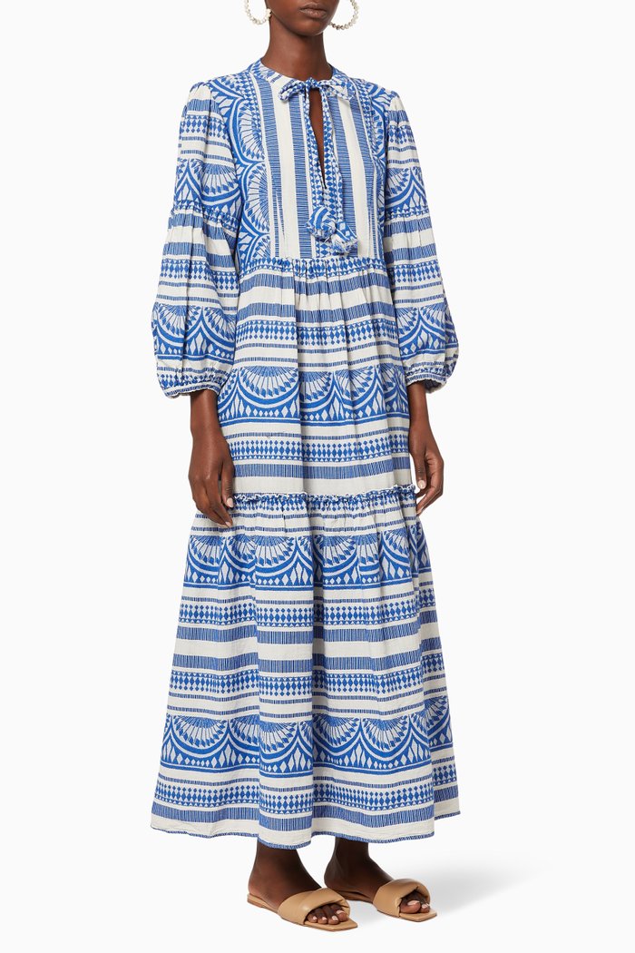 

Zakar Cotton Maxi Dress, Blue