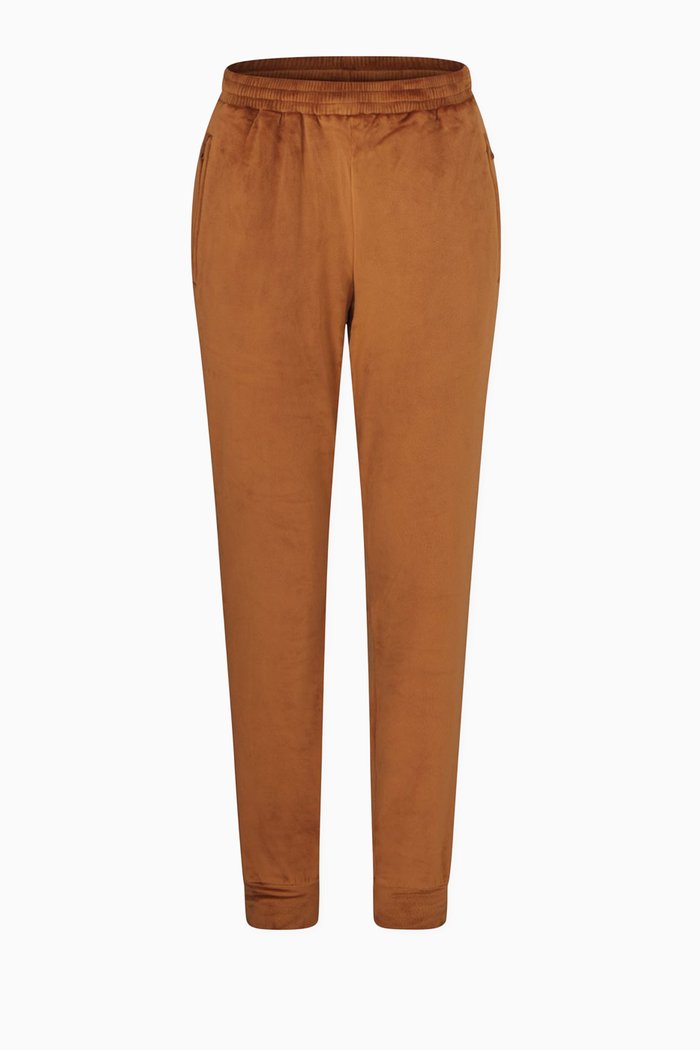 

Velour Fleece Joggers, Metallic