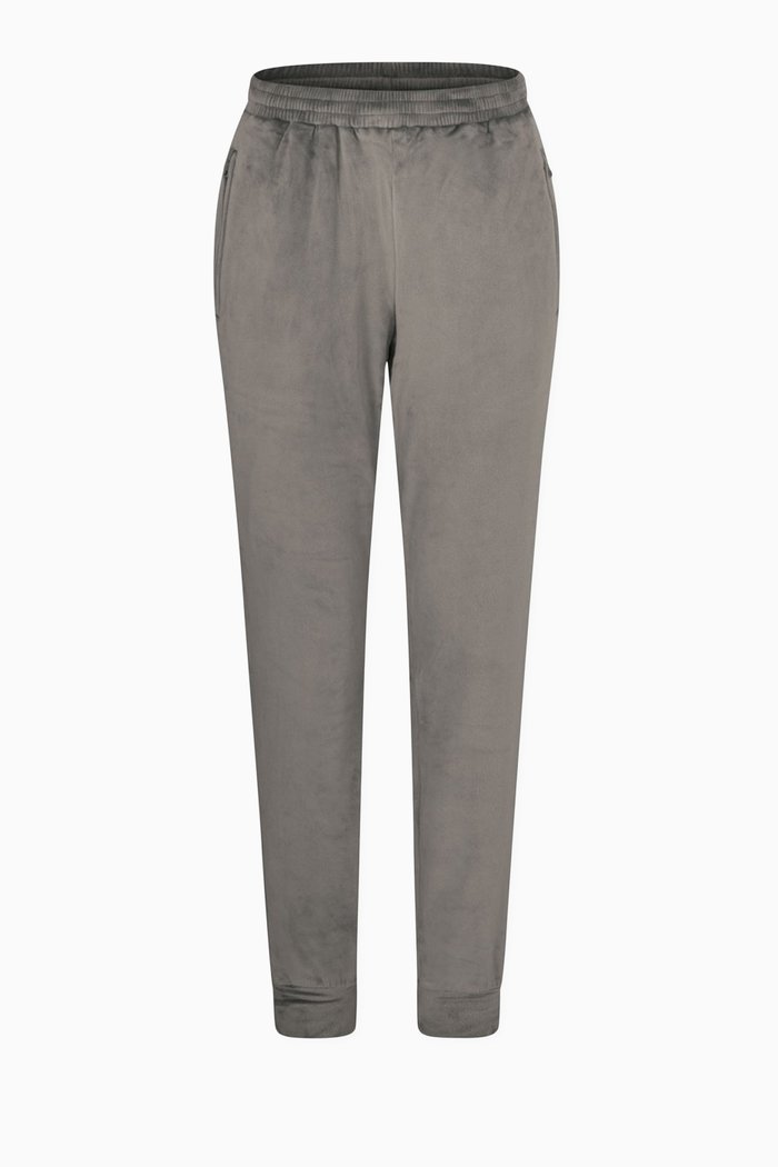 

Velour Fleece Joggers, Silver