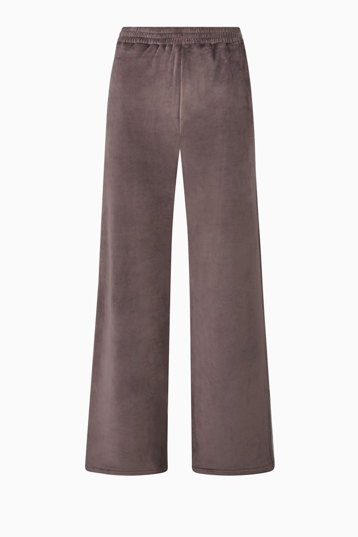 

Velour Fleece Wide Leg Pant, Purple
