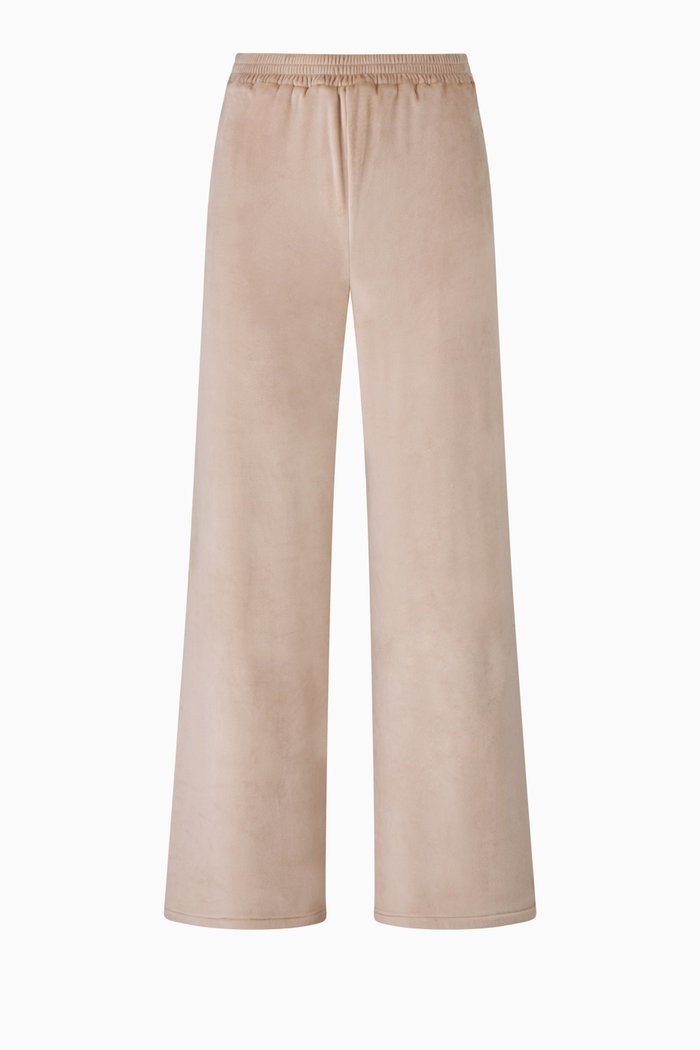 

Velour Fleece Wide Leg Pant, Neutral